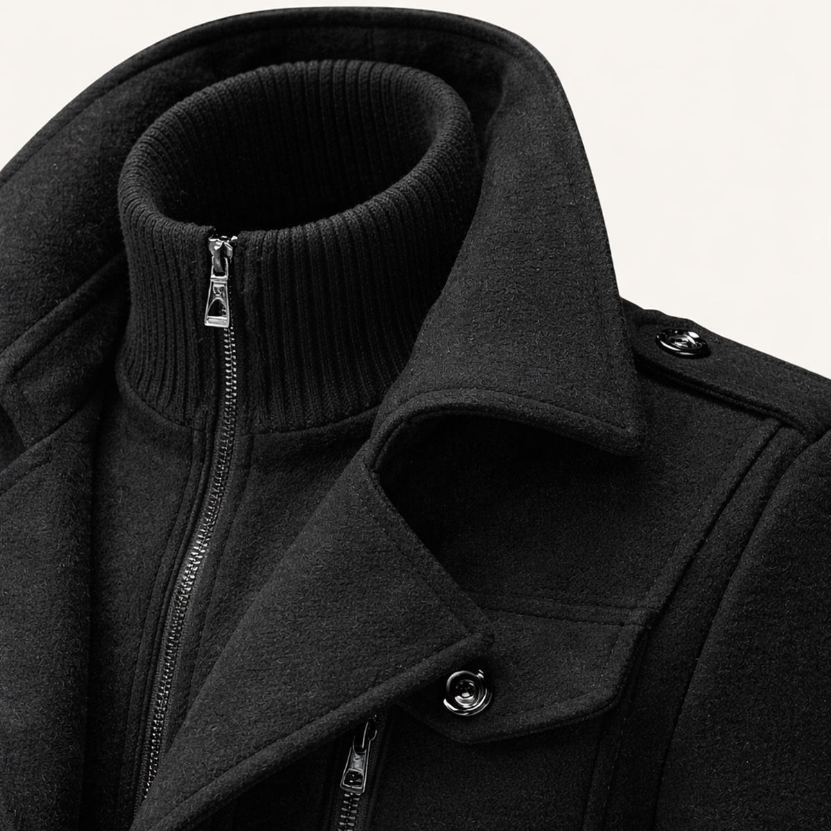 Dean | Men's Wool Blend Winter Coat, Structured Trench-Inspired Coat | The Dress Cellar