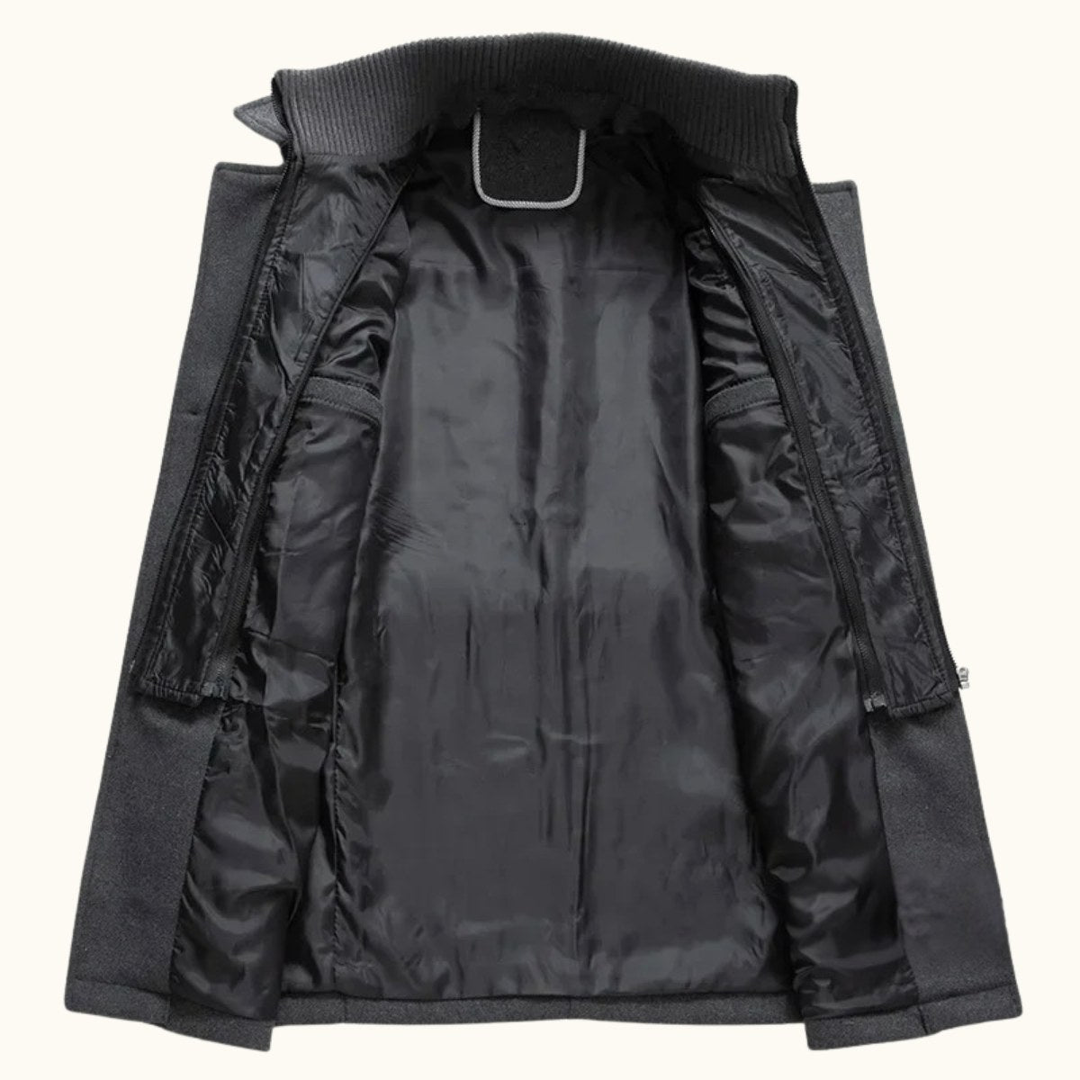Dean | Men's Wool Blend Winter Coat, Structured Trench-Inspired Coat | The Dress Cellar