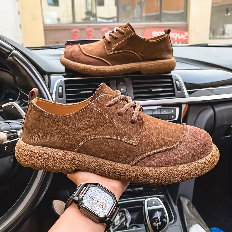 Frank | Men's Orthopedic Leather Shoes, Classic Leather Walking Shoes | The Dress Cellar