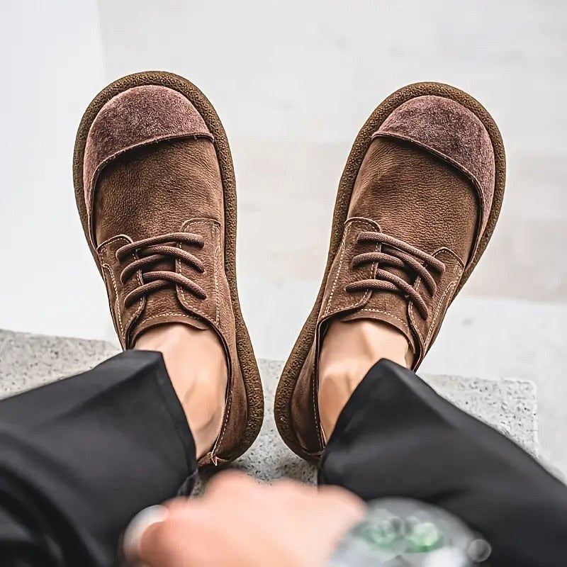 Frank | Men's Orthopedic Leather Shoes, Classic Leather Walking Shoes | The Dress Cellar