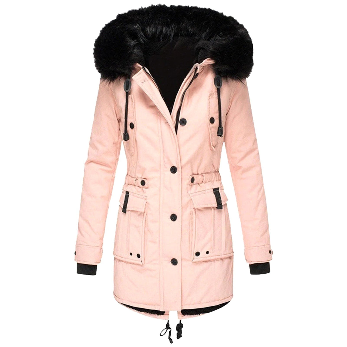 Delaney | Women's Hooded Parka Coat, Full-Length Winter Coat | The Dress Cellar | Pink