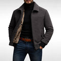 Derek | Men's Fleece Jacket, Lightweight Everyday Jacket | The Dress Cellar | Gray