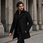 Derek | Women's Tailored Warm Coat, Structured Autumn Coat | The Dress Cellar