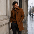 Derek | Women's Tailored Warm Coat, Structured Autumn Coat | The Dress Cellar