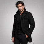 Derek | Women's Tailored Warm Coat, Structured Autumn Coat | The Dress Cellar | Khaki