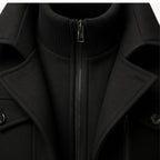 Derek | Women's Tailored Warm Coat, Structured Autumn Coat | The Dress Cellar | Gray
