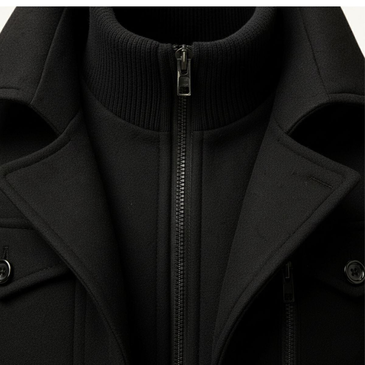 Derek | Women's Tailored Warm Coat, Structured Autumn Coat | The Dress Cellar | Gray