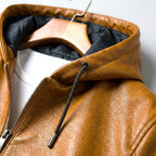 Devin | Men's Hooded Jacket with Clean Lines, Structured Autumn Jacket | The Dress Cellar | Gray