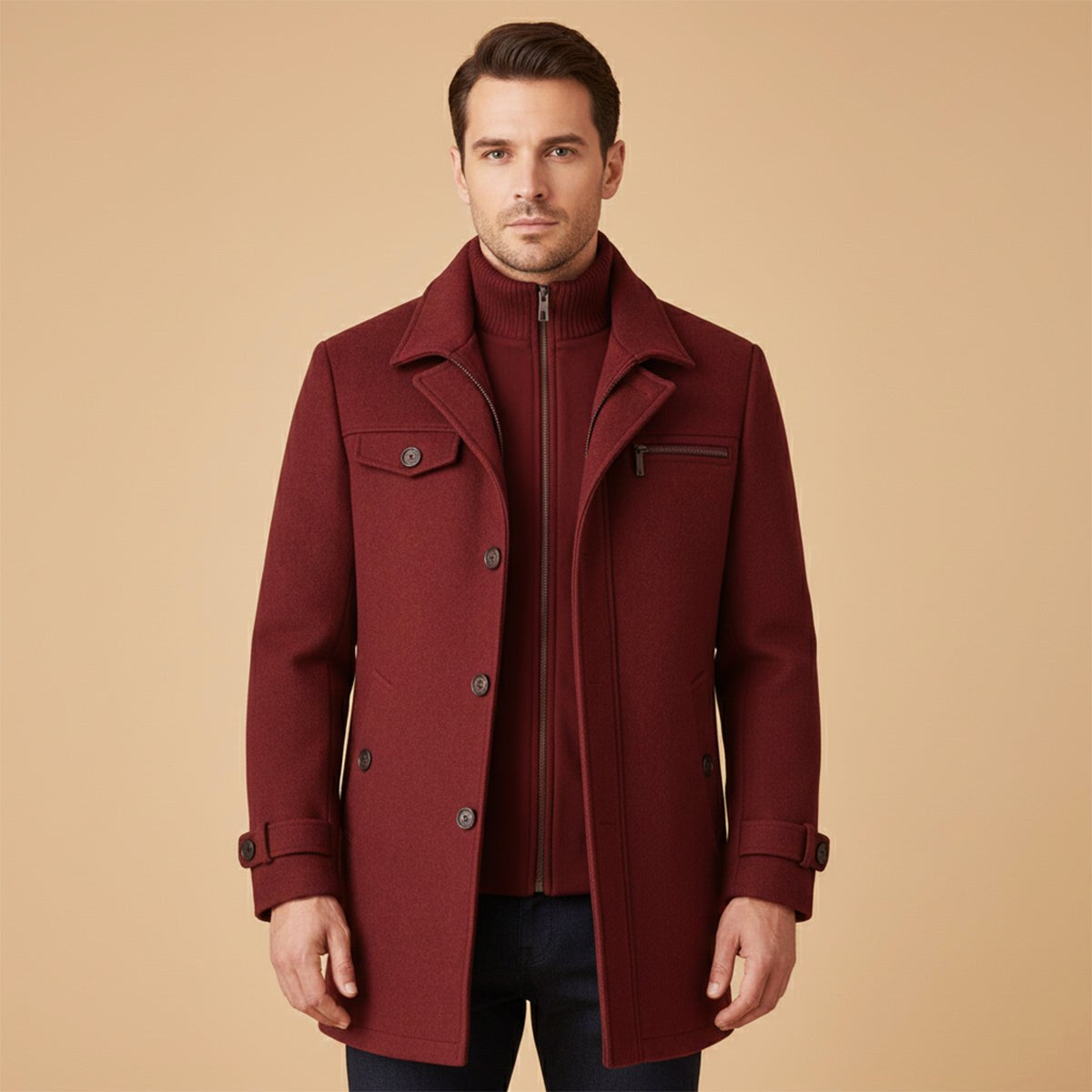 Devin | Men's Wool Blend Jacket, Tailored Smart Jacket | The Dress Cellar