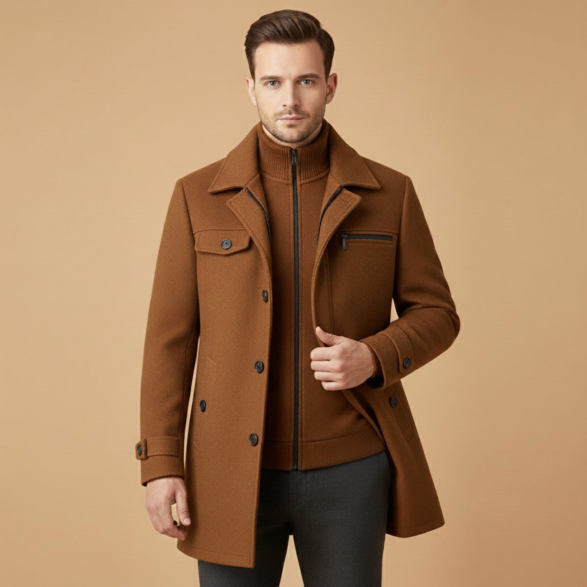 Devin | Men's Wool Blend Jacket, Tailored Smart Jacket | The Dress Cellar