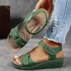 Diana | Women's Orthopedic Wedge Sandals - Red