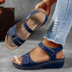 Diana | Women's Orthopedic Wedge Sandals - Khaki