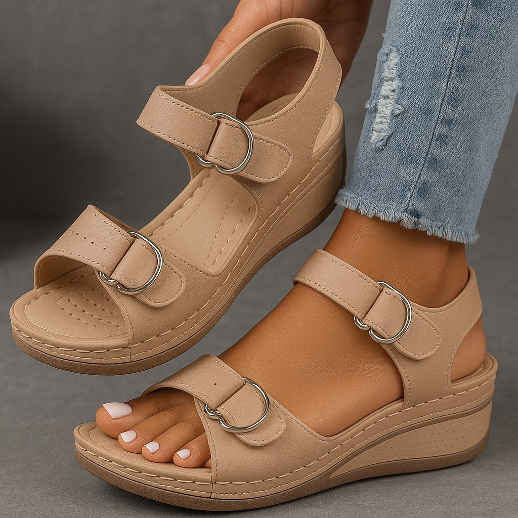 Diana | Women's Orthopedic Wedge Sandals - Blue