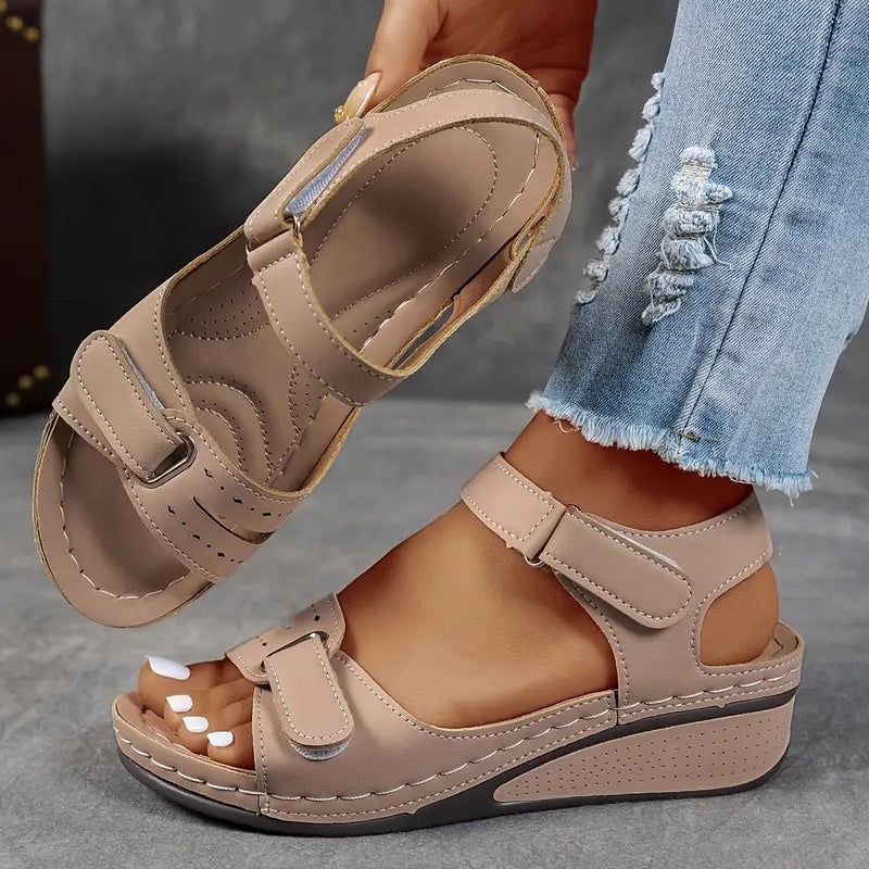 Diana | Women's Orthopedic Wedge Sandals - Black