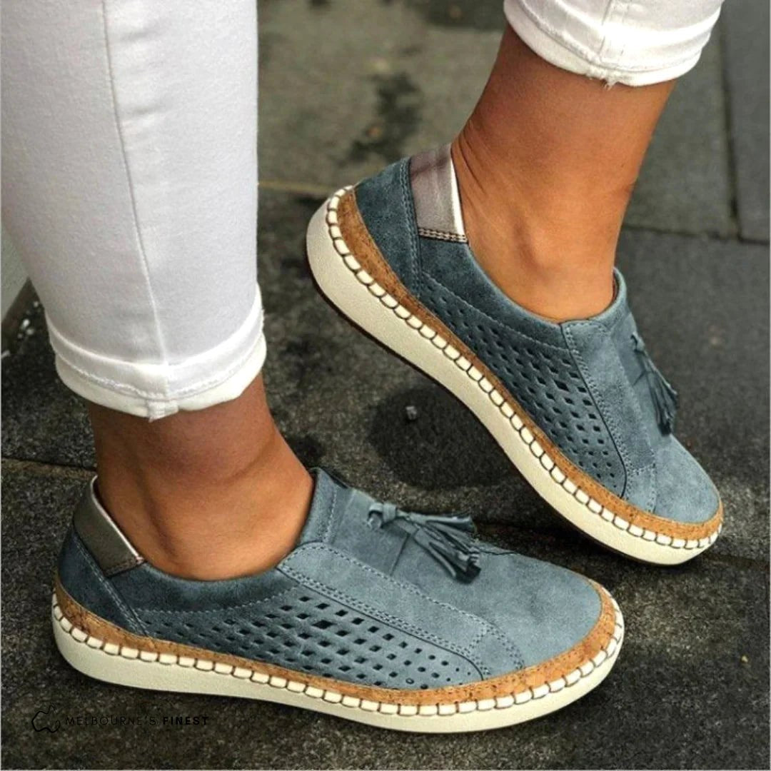Diann | Women's Ortho Comfort Slip-On Sneakers - Blue