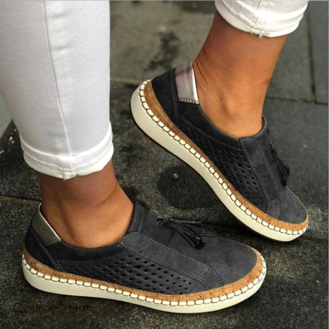 Diann | Women's Ortho Comfort Slip-On Sneakers - Black