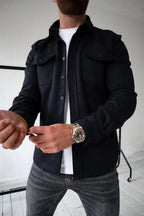 Dominic | Men's Long Sleeve Button-Up Shirt Jacket, Relaxed-Fit Overshirt | The Dress Cellar