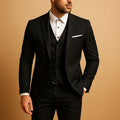 Dominic | Men's Slim-Fit Suit with Vest, Three-Piece Suit for Weddings | The Dress Cellar