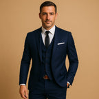 Dominic | Men's Slim-Fit Suit with Vest, Three-Piece Suit for Weddings | The Dress Cellar