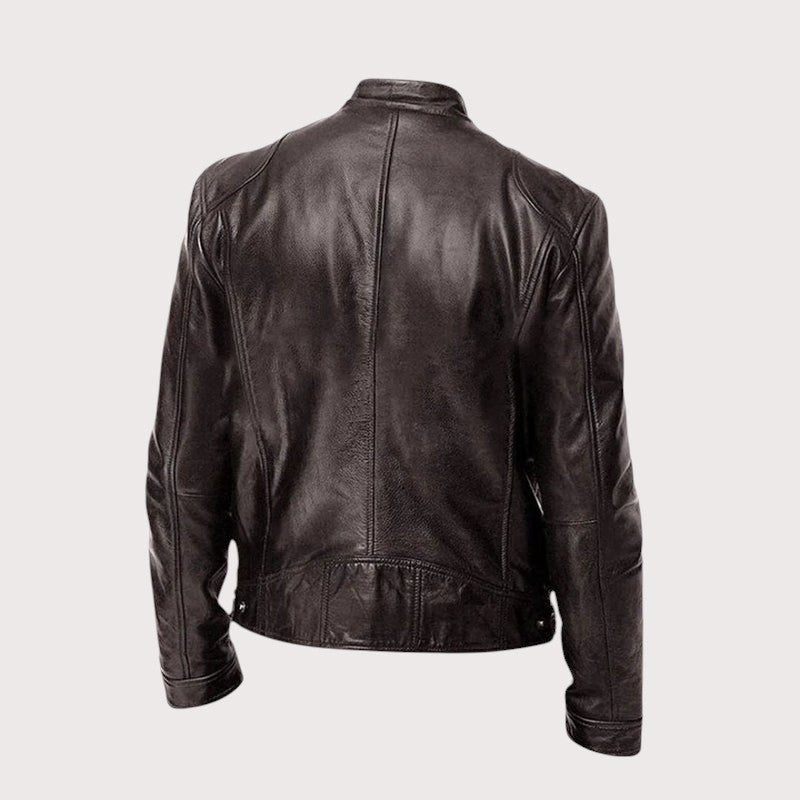 Douglas | Men's Premium Leather Jacket, Classic Tailored Jacket | The Dress Cellar