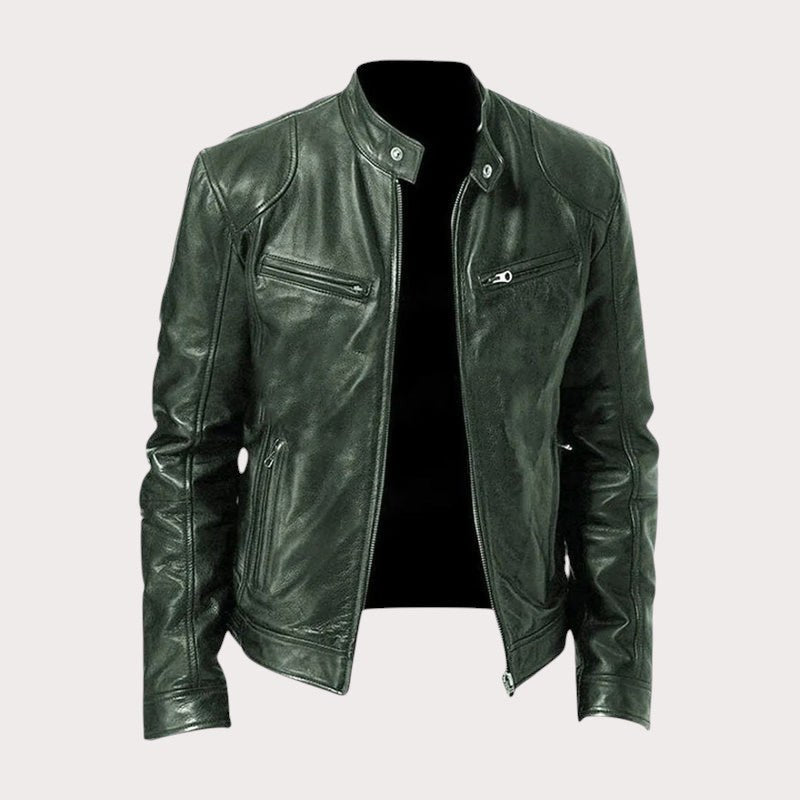 Douglas | Men's Premium Leather Jacket, Classic Tailored Jacket | The Dress Cellar