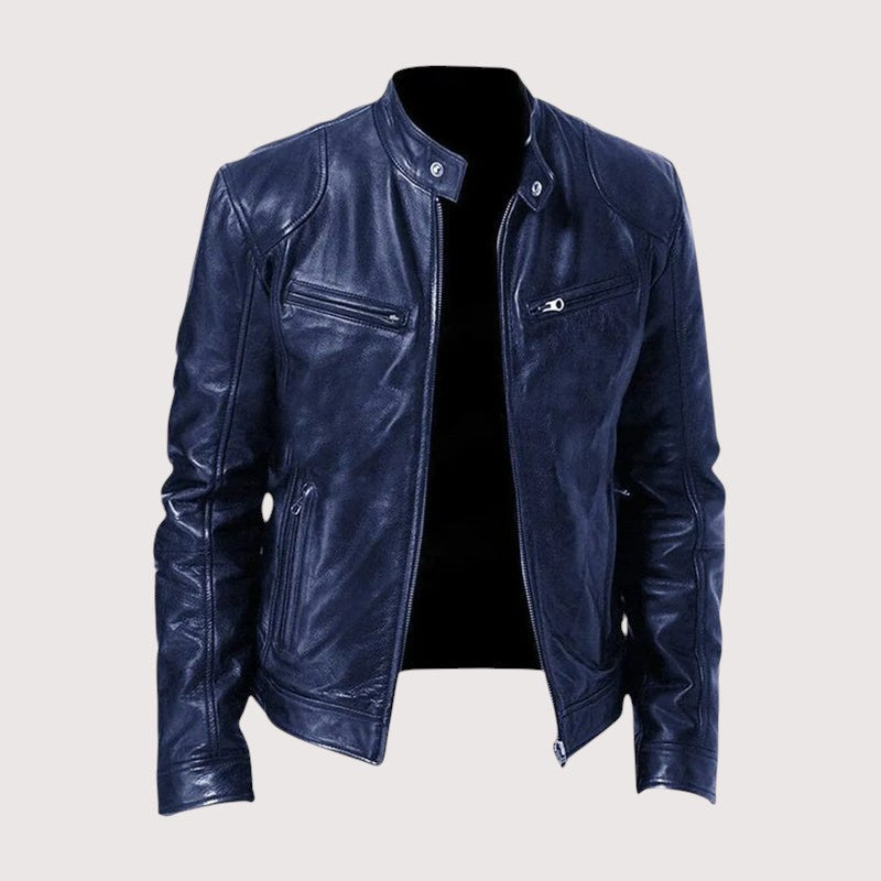 Douglas | Men's Premium Leather Jacket, Classic Tailored Jacket | The Dress Cellar
