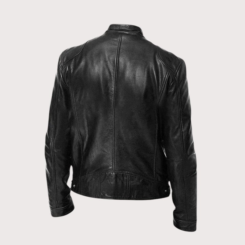 Douglas | Men's Premium Leather Jacket, Classic Tailored Jacket | The Dress Cellar