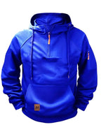 Dylan | Men's Half-Zip Hooded Pullover, Kangaroo Pocket Hoodie | The Dress Cellar