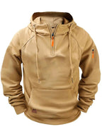 Dylan | Men's Half-Zip Hooded Pullover, Kangaroo Pocket Hoodie | The Dress Cellar