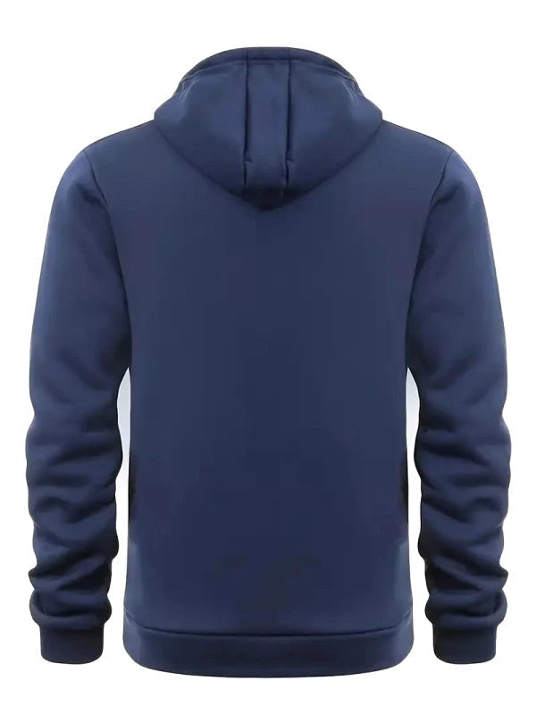 Dylan | Men's Half-Zip Hooded Pullover, Kangaroo Pocket Hoodie | The Dress Cellar