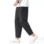 Edward | Men's Tapered Drawstring Pants, Relaxed Fit Pants | The Dress Cellar