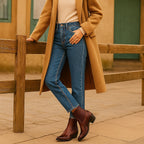 Edith | Women's Leather Cowboy Boots, Western Style Ankle Boots | The Dress Cellar