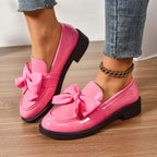 Kayla | Women's Slip-On Shoes with Round Toe and Knot Detail, Platform Slip-On Shoes | The Dress Cellar