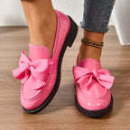 Kayla | Women's Slip-On Shoes with Round Toe and Knot Detail, Platform Slip-On Shoes | The Dress Cellar