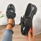 Kayla | Women's Slip-On Shoes with Round Toe and Knot Detail, Platform Slip-On Shoes | The Dress Cellar