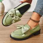 Kayla | Women's Slip-On Shoes with Round Toe and Knot Detail, Platform Slip-On Shoes | The Dress Cellar