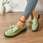 Kayla | Women's Slip-On Shoes with Round Toe and Knot Detail, Platform Slip-On Shoes | The Dress Cellar