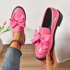 Kayla | Women's Slip-On Shoes with Round Toe and Knot Detail, Platform Slip-On Shoes | The Dress Cellar