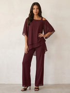 Elena | Women's Chiffon Two-Piece Set - image 12