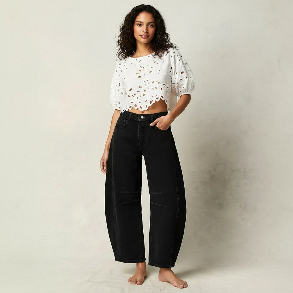 Elina | Women's Baggy High-Rise Jeans - image 12