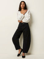 Elina | Women's Baggy High-Rise Jeans - image 13