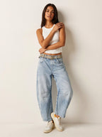 Elina | Women's Baggy High-Rise Jeans - image 17