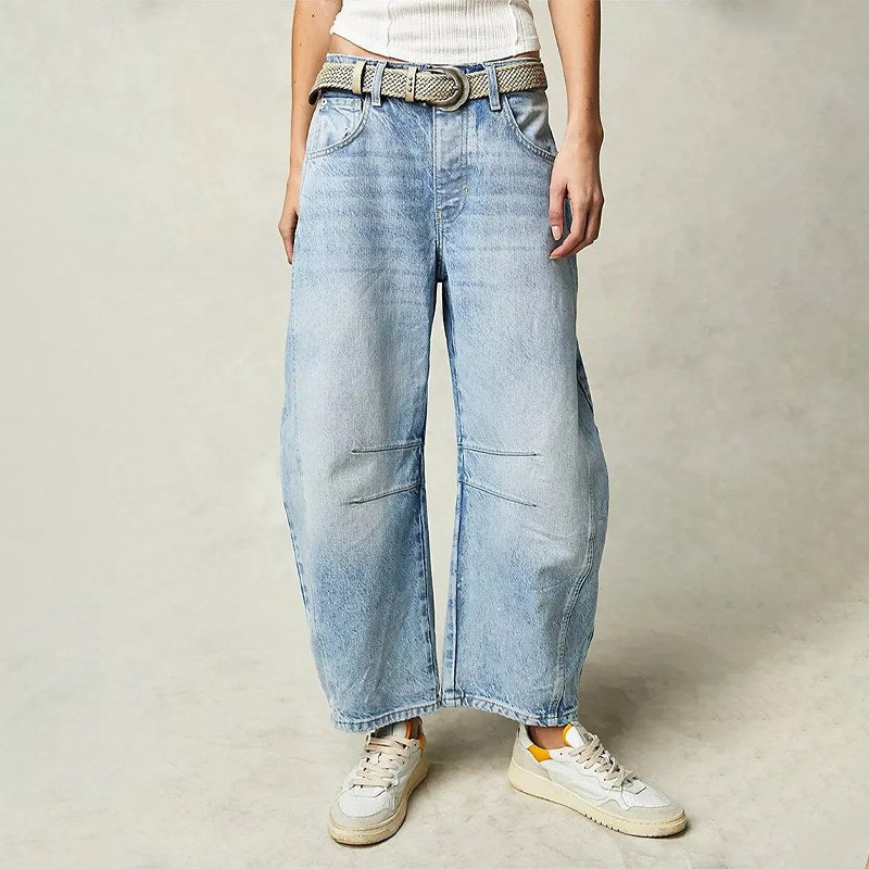 Elina | Women's Baggy High-Rise Jeans - image 18