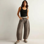 Elina | Women's Baggy High-Rise Jeans - Lichtblauw