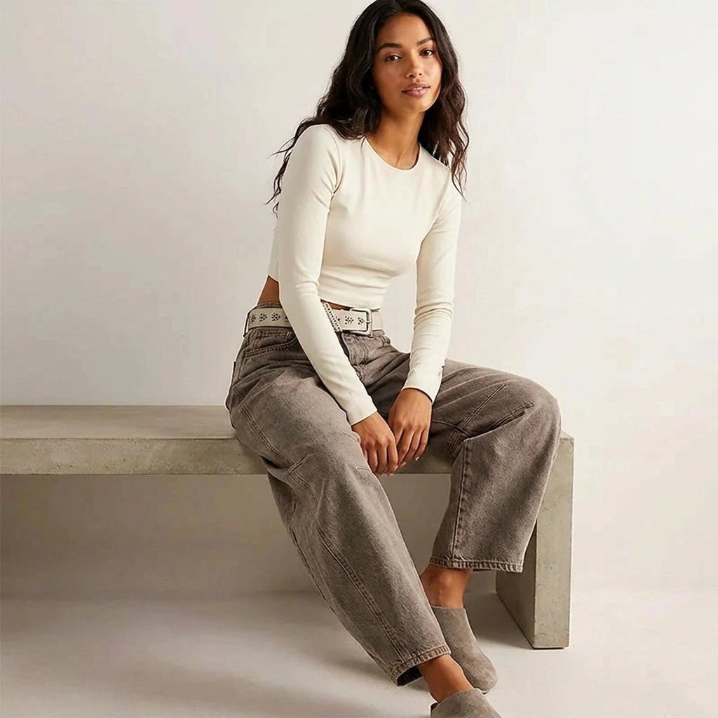 Elina | Women's Baggy High-Rise Jeans - image 7
