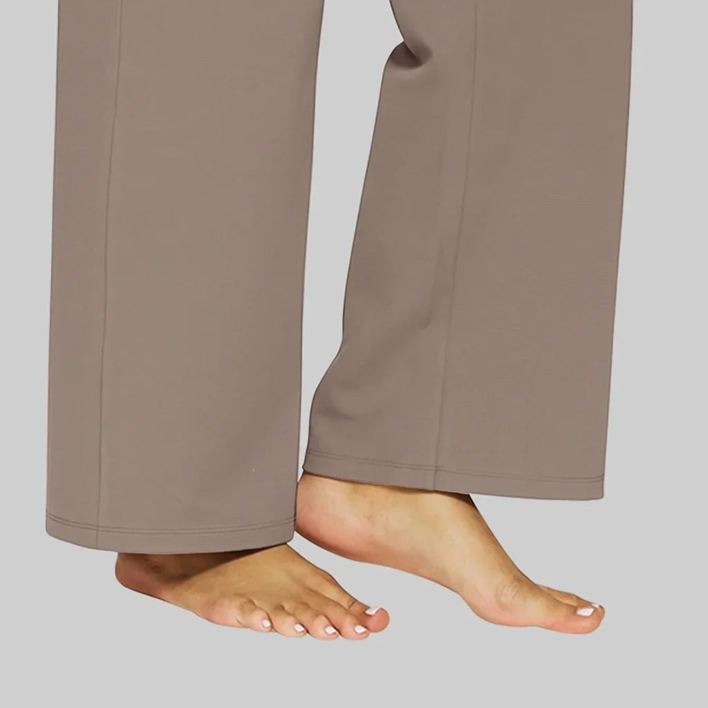 Elina | Women's Comfort Stretch Trousers - Beige