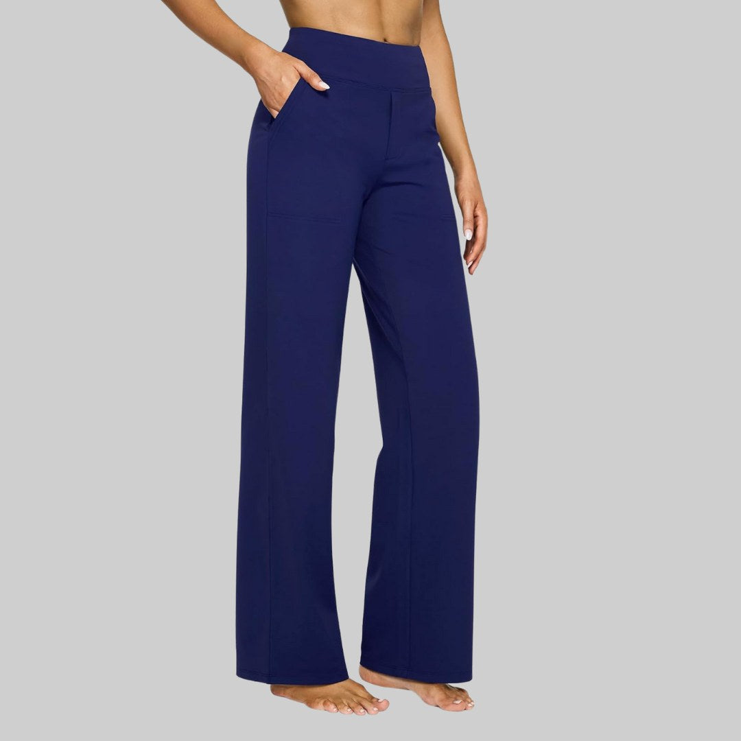 Elina | Women's Comfort Stretch Trousers - Abrikoos