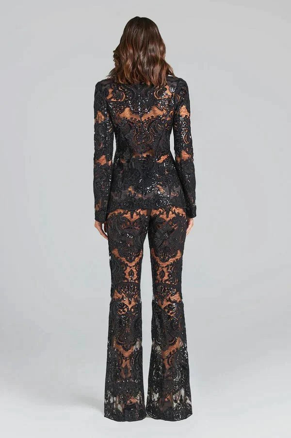 Elina | Women's Sequin Blazer Two-Piece Set - image 3