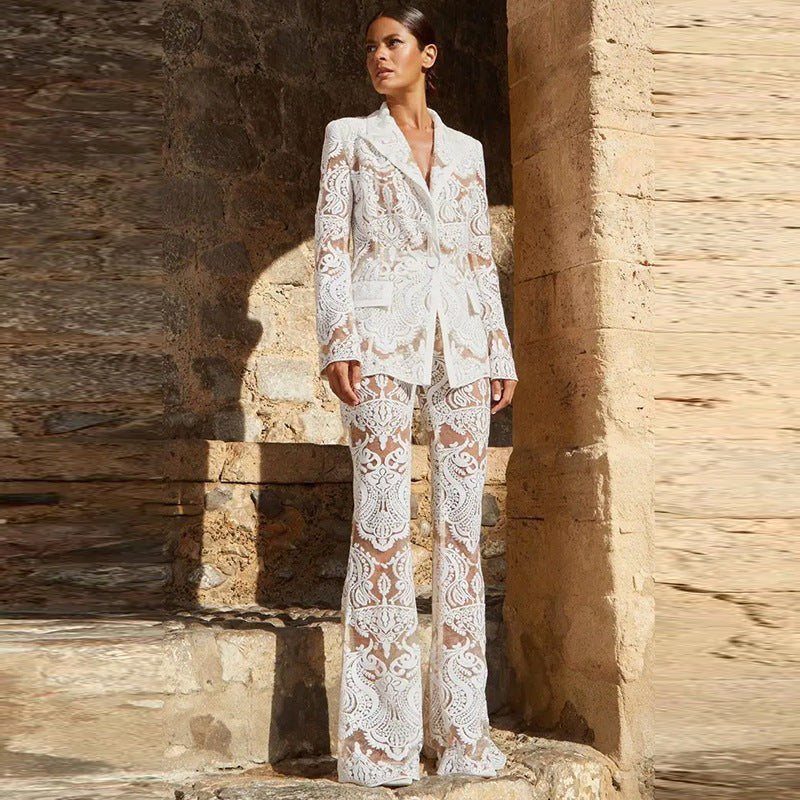 Elina | Women's Sequin Blazer Two-Piece Set - image 4