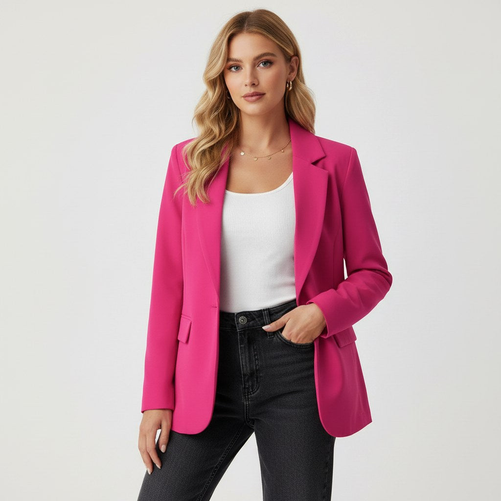 Elina | Women's Tailored Blazer - Beige